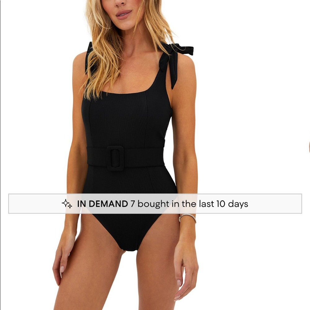 Beach Riot Sydney Belted One Piece Swimsuit